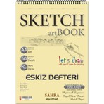 Folix Sketchbook SAHRA A4 Spiralli 90 gr Ivory 50 Yaprak Resim Defteri Perforajlı Kağıt