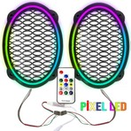 Poke Pixel Ledli Oval Hoparlör Kapak 2ADET Poke PK-5652