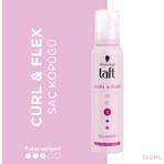 Taft Curl and Flex Saç Köpüğü 150 ml Kıvırcık Saçlar İçin Uzun Süre Kalıcı Bukleler
