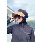 Remsa Mayo Katlanır Vizör Hasır Şapka Güneş Koruyucu Siperlik Camel Rş-44