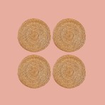 Bella Maison Rafe Amerikan Servis 4'lü Naturel (35 Cm)