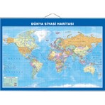 Artı Harita Çift Taraflı Dünya Siyasi ve Fiziki Haritası 50 x 70 cm