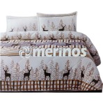 Merinos Comforter Yorgan Set Tek Kişilik Deer Bej