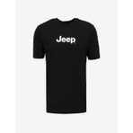 Jeep Siyah Erkek Bisiklet Yaka Baskılı T-Shirt J4SM-TST7246