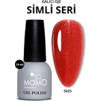 Momo Professional Momo Kalıcı Oje S025, Simli Canlı Kırmızı, 14 ml