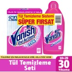 Vanish Tül Temizleyici Set ( Toz 400 gr + Parlatıcı 450 ml )