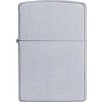 Zippo Reg Satin Chrome Çakmak Metalik Gri Renkli Çelik Malzeme Benzinli Yakıt Tipi Hediye Seçeneği