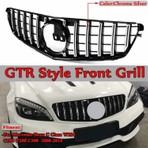 Auto Gp  Mercedes C Serisi W204 Gtr Ön Panjur Izgara Seti Krom-Siyah 2007-2013 Arası