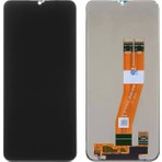 Sasa Samsung Galaxy A02S A025 Uyumlu LCD Dokunmatik Ekran Çıtasız Siyah