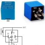 12V Titreyen Korna Röle 30A 5 Uç (Titretici Röle) STR107-SANEL
