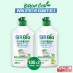 Sır Bio 2 Adet Bitkisel Özlü Bulaşık Makinesi Parlatıcı & Kurutucu 500 ml x 2 Vegan Doğal Ürün