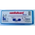 Sanitabant Mavi Metalli Yara Bandı 100 Adet Hipoalerjenik Yapışkan ve Su Geçirgenliği Olmayan Özellikler