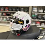 Sway Kask SW-715 Iris Çenesiz Whıte /pink