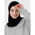 Ecardin Düz Logo Hijab Hf - Premium Spor Günlük Başörtüsü Hazır Konforlu Tesettür Hijab Bone