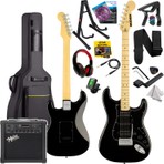 Midex RPH-40BK-25AMP Elektro Gitar Seti 25 WATT GAİN'Lİ Bluetooth Şarjlı Amfi ve Full SET
