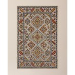 Madame Coco Creves Halı - Modern Bej Renkli Dayanıklı 80X150 cm Yıkanamaz Dokuma Taban
