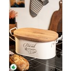 Tahta Kapaklı Metal Ekmeklik, Ahşap Kapaklı Ekmeklik (Bread Baskılı)