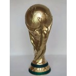 3D Layer Craft Fifa Worldcup Fifa Dünya Kupası Biblo Altın 25 cm Katar Dünya Kupası