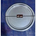 Yıldız Çelik Paslanmaz Krom 6 Numara Çay ve Servis Tepsisi & Sini 42 cm