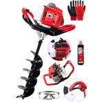 Lieber German Teknoloji 5800 cc 16 Hp 4x4 Turbo Benzinli Toprak Burgu Makinesi 150MM 100CM Yüksek Performans