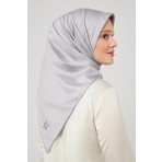 Lêvi D'or Taş Düz Renk Trend Twill Eşarp