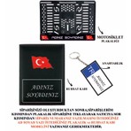Dnslgrup Kişiye Özel Isimli Motor Plakalık 1 Adet Plakalık Ruhsat Kabı Anahtarlık