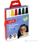 Lets Yüz Boyama Kalemi 6'lı Set - Karışık Renkler, Kolay Kullanım, L-6806