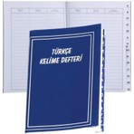 Gülpaş Türkçe Kelime Fihristi 14X20 56 Yp Mavi Renkli Kapaklı Defterler