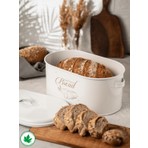 Lin Metal Metal Kapaklı Ekmeklik (Bread Baskılı)