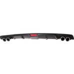 Oto h.i.t. Fiat Egea Uyumlu Body Kit Difüzör 4 Çıkış Siyah Yuvarlak