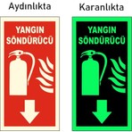 Ünal Grup Ünal Yangın  Fotolümen ( Fosforlu ) Yangın Söndürücü Levhası