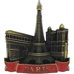 Dünyadan Hediyeler Vintage Metal 3D Magnet Paris Fransa 7 cm