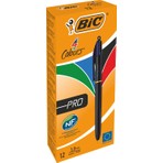 Bic 4 Colours Pro Tükenmez Kalem 12'li Kutu Mavi Kırmızı Yeşil Siyah 1,0 mm Orta Uç