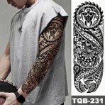 Tattoo Gerçekci Geçici Maori Desen Kol Kaplama Tattoo Dövme Modelleri