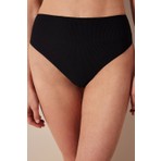 Penti Mary Yüksek Bel Dokulu Siyah Bikini Altı