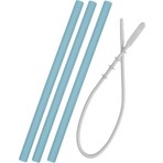 OiOi 3'lü Pipet Temizleme Fırçası Mineral Blue Gıda Sınıfı Silikon 17 cm Uzunlukta