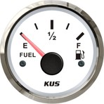 KUS Yakıt Göstergesi Beyaz 0–190 Ohm 12/24V 52mm