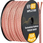 Hepa Merz HPS-2100 Bakır Ses Hoparlör Kablosu 2x1 mm 100 Mt.