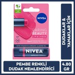 Nivea Renkli Dudak Bakım Kremı,Pembe,4,8gr,Nemlendırme,Spf30,Doğal Yağlar,E Vitamini,Dudak Ve Yanak Için