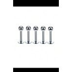 Ares Collection 5 Adet Cerrahi Çelik Labret Kulak Dudak Burun Uyumlu Piercing Set