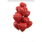 Gemar  Metalik Kırmızı  Kalpli  Balon 10 Adet(10 Inç)