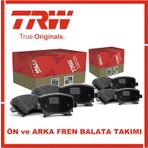 Trw Honda Civic 2007-2016 Fd6 Fb7 Ön ve Arka Fren Balata Takımı