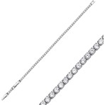Merano Design 2,5mm Rhodium Su Yolu Bileklik