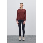 Tubia Kadın Basic Şardonsuz Çikolata Renk Sweatshirt