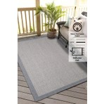 Konfor Halı Konfor Sisalux 3092 Gri Jüt Tabanlı Modern Dokuma Kilim Sisal Hasır Halı 80x150 cm