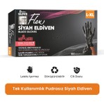 Reflex Flex Eldiven Tek Kullanımlık Pudrasız Pudrasız Eldiven - 100'lü Kutu