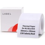 Niimbot 50mm x 30mm Barkod Etiketi 230 Adet Rulo Depo ve Mağaza Kullanımına Uygun