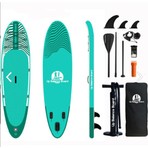 Cosfer Up Balance Board Şişme Sup Board/Stand Up Paddle Board 335x84x15 Cm Yeşil Beyaz Şişme Sörf Tahtası