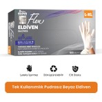 Reflex Flex Eldiven Tek Kullanımlık Pudrasız Pudrasız Eldiven - 100'lü Kutu