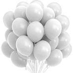 Balon Diyarı 10 adet Kaliteli Mat Beyaz Balon